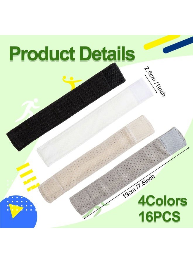 Amylove 8 Pairs Jersey Sleeve Bands Sleeve Holders with Hook and Loop Fasteners Clips Ties for Soccer, Softball, Basketball, Baseball, Sports Activities Athletes Enthusiasts(Multi Color) - Image 2