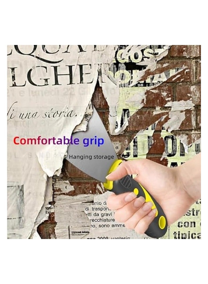 PROMASS 5-Piece Putty Knife Set, Stainless Steel Putty Knives, Includes 1, 2, 3, 4, 5 Inch Blades, Paint Scraper Spatula for Applying Putty, Drywall Taping, Wallpaper Removal, Mud Spreader, Spackling - Image 4