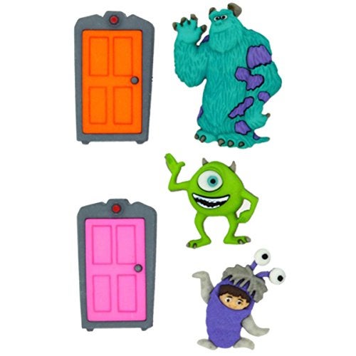 Dress It Up 7734 Disney Button Embellishments, Monsters Inc, Blue - Image 2