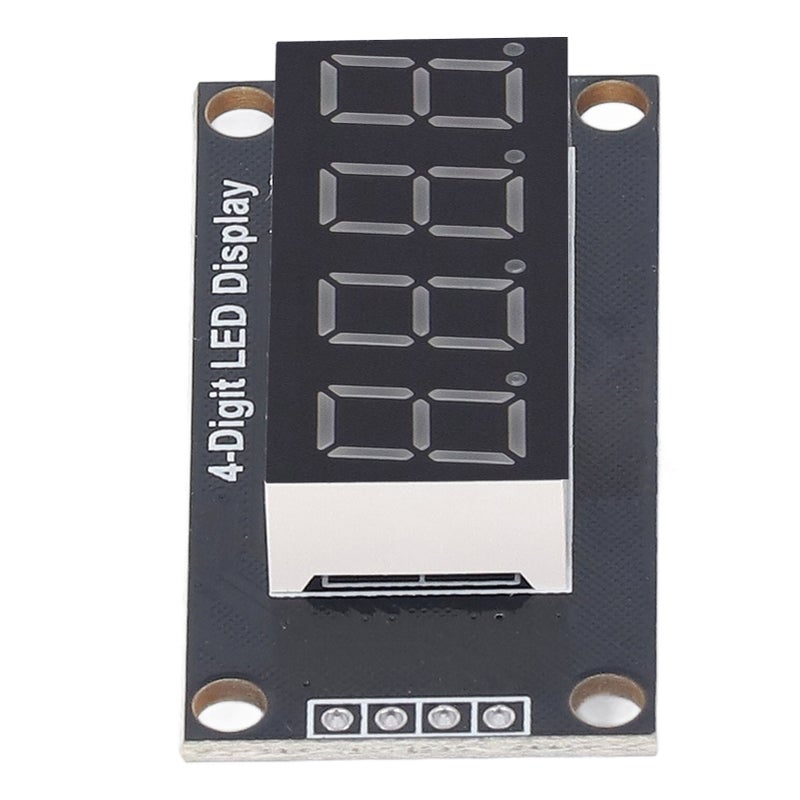 4 Sets Digital Tube Display Module LED 4 Digit 7 Segment 0.36in TM1637 Drive Chip Red MRA110B - Image 2