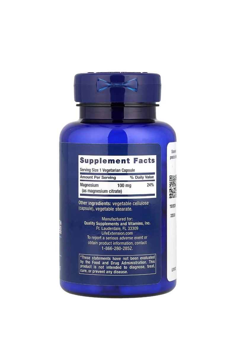 لايف إكستنشن المغنيسيوم (سترات) 100 ملغ 100 كبسولة نباتية - Image 2