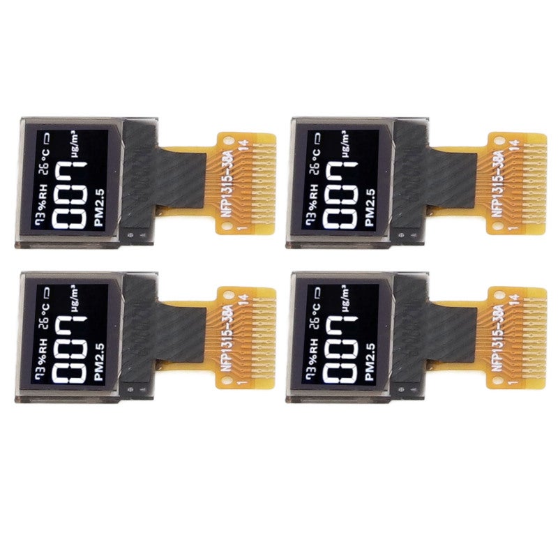 وحدة عرض OLED: 4 وحدات شاشة OLED مرنة منخفضة الاستهلاك بحجم 0.49 بوصة بتقنية IIC - وحدة وضوح دقة 64 × 32 لمشاريع الإلكترونيات الذاتية - Image 3