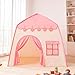 LimitlessFunN Flower Kids Play Tent Includes Star Lights Carrying Case Children Indoor Castle Playhouse For Girls Toddlers 39D x 51W x 51H - Image 4