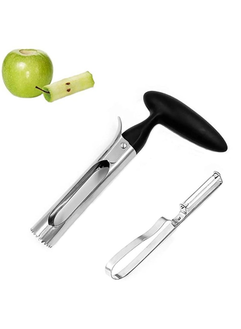 NIBEMINENT Apple Corer, Stainless Steel Fruit Vegetables Convenient for Juicer, Perfect Pitter Apples and Pears, Safe Durable Kitchen Gadgets  - Image 1