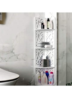 LINGWEI Small Bathroom Storage Corner Stand Shelf Thin Toilet Vanity Cabinet Narrow Bath Sink ...