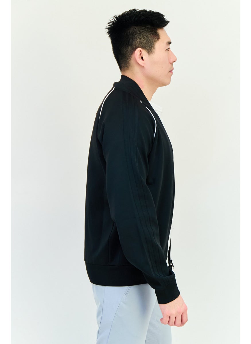 adidas Originals Men Sportswear Fit Long Sleeve Training Jackets, Black  - Image 2