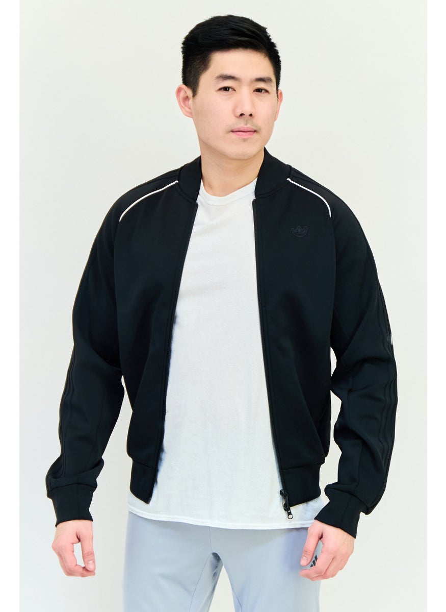 adidas Originals Men Sportswear Fit Long Sleeve Training Jackets, Black  - Image 1