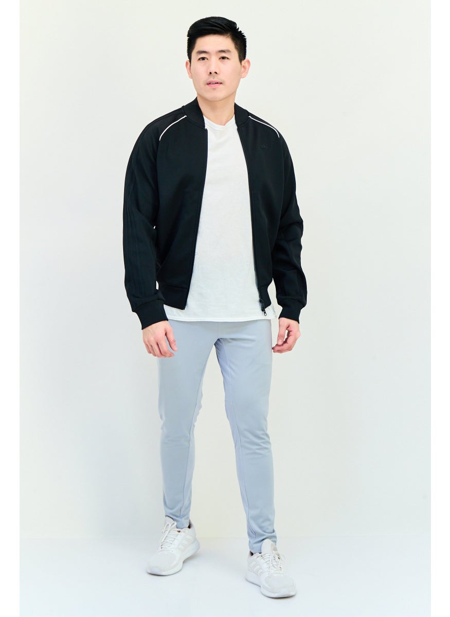adidas Originals Men Sportswear Fit Long Sleeve Training Jackets, Black  - Image 3