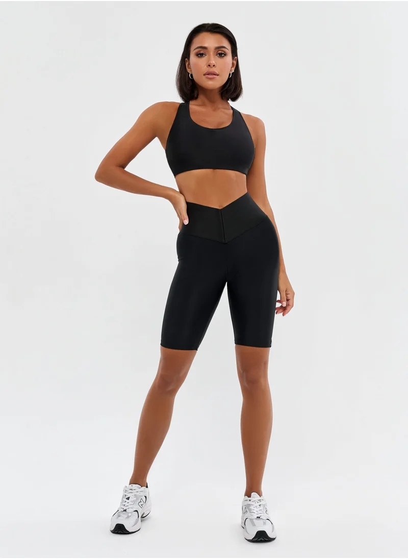 Bona Fide Bona Fide Premium Quality High Waist Biker Shorts for Women with Push Up - Womens Shorts for Gym, Workout