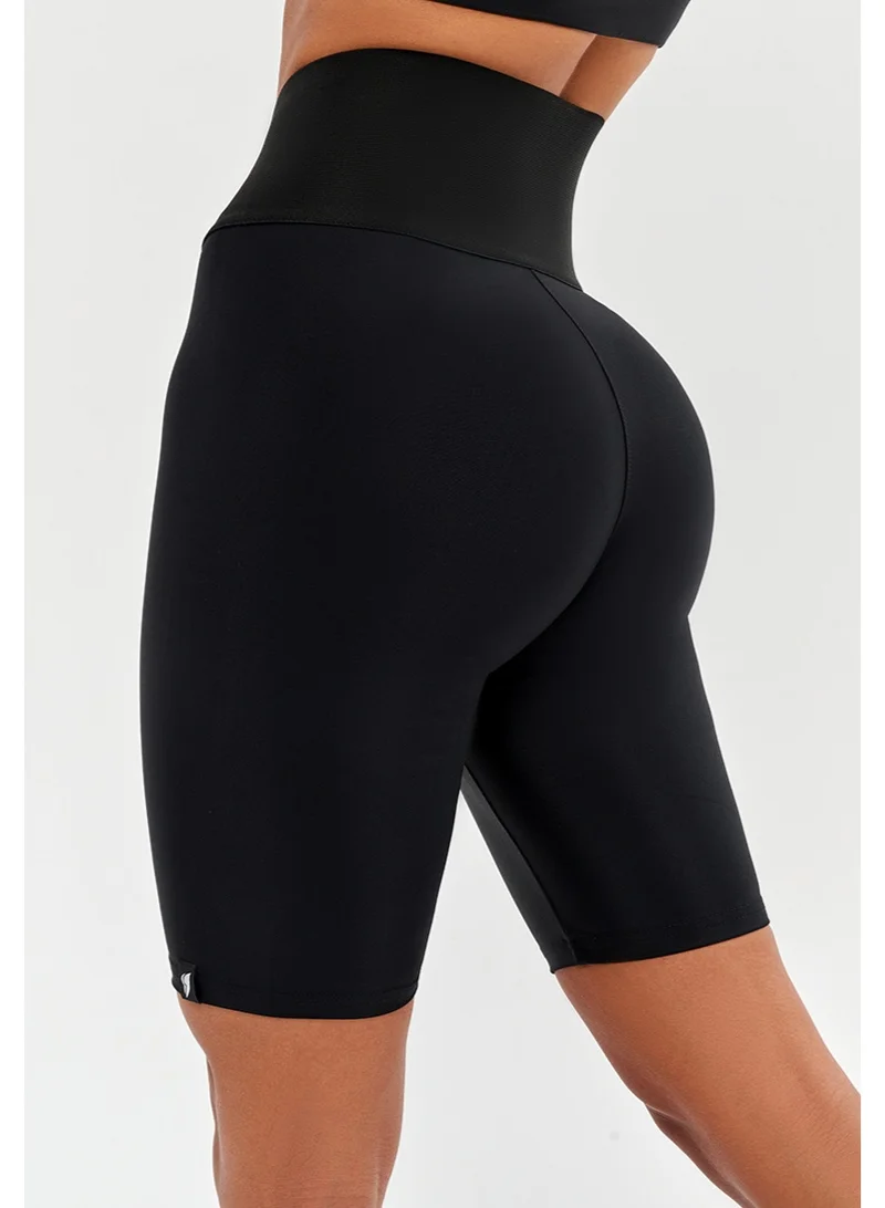 بونا فيدي Bona Fide شورت نسائي رياضي عالي الخصر بتقنية Push Up – شد البطن ورفع القوام – شورت للياقة والجيم