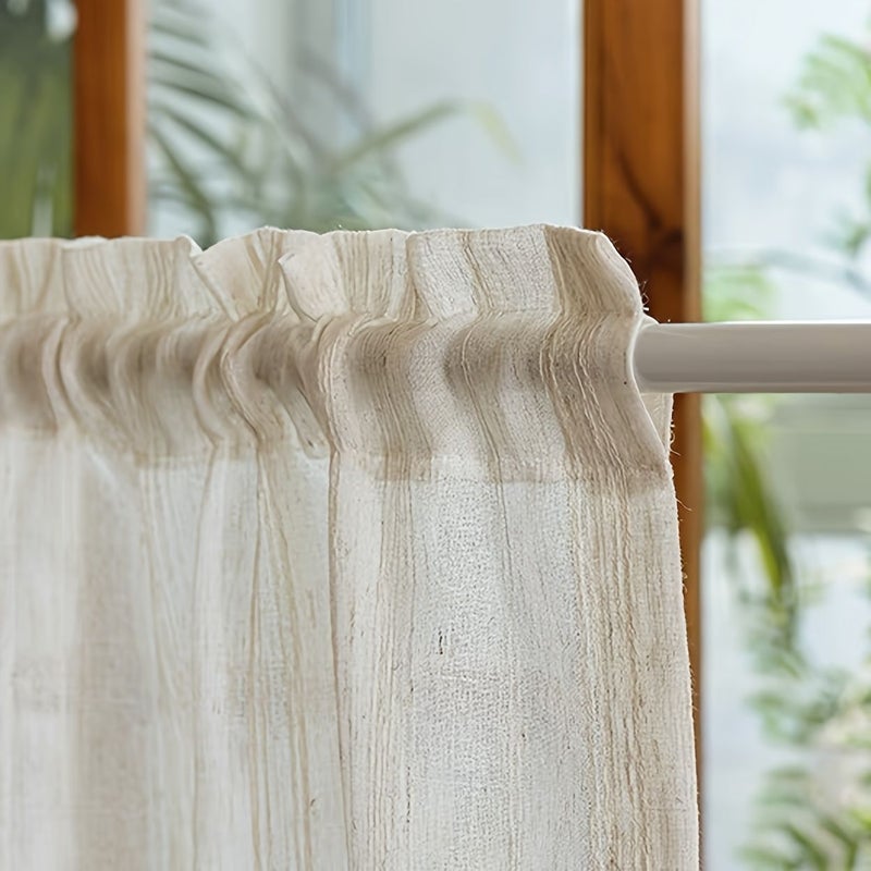 1 Panel Pastoral Vintage Semi Transparent Curtain Summer Style Rod Pocket Hanging 79 Inch Length 24 Inch Width 1 Piece Window Decoration For Cafe Balcony Kitchen Cottage Living Room Bedroom - Image 4