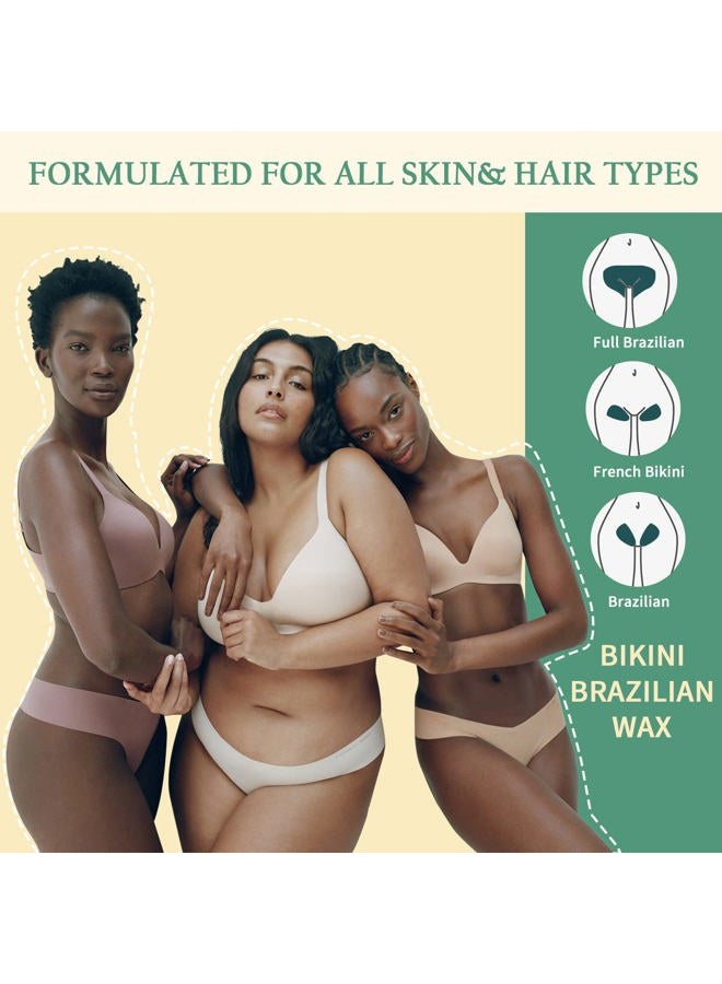 Maxpearl Hard Wax Beads, 300g Hair Removal Wax Beans for Brazilian Bikini, Face, Eyebrows, Underarms, Arms, Chest, Back, Legs, Pack of 3 - Image 5