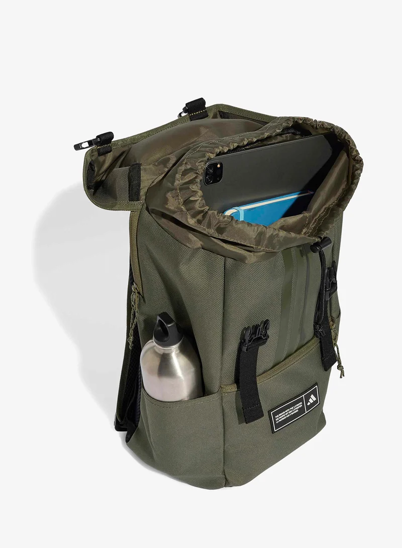 Adidas OLISTR/BLACK 3 Stripes Flap Backpack  | Best Price UAE
