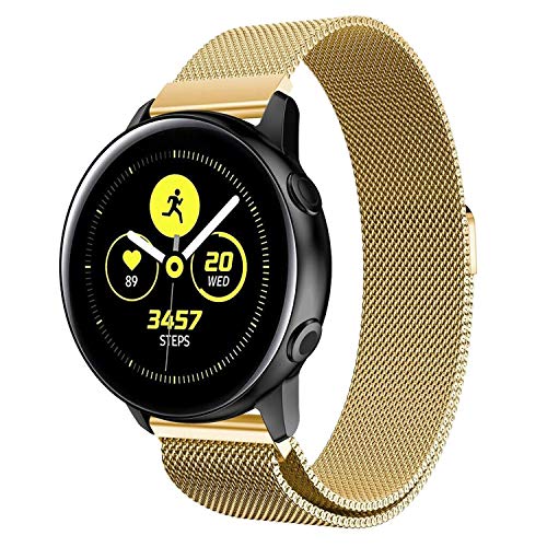 ACM Watch Strap Magnetic Loop 22mm Compatible with Fire-Boltt Phoenix Pro Bsw100 Smartwatch Luxury Metal Chain Band Champagne Gold - Image 2