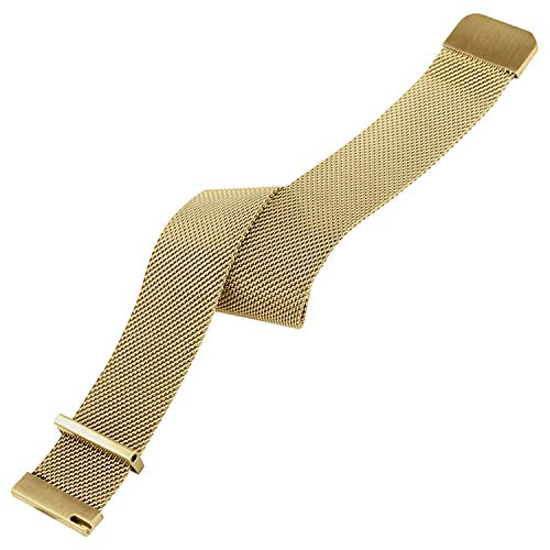 ACM Watch Strap Magnetic Loop 22mm Compatible with Fire-Boltt Phoenix Pro Bsw100 Smartwatch Luxury Metal Chain Band Champagne Gold - Image 3