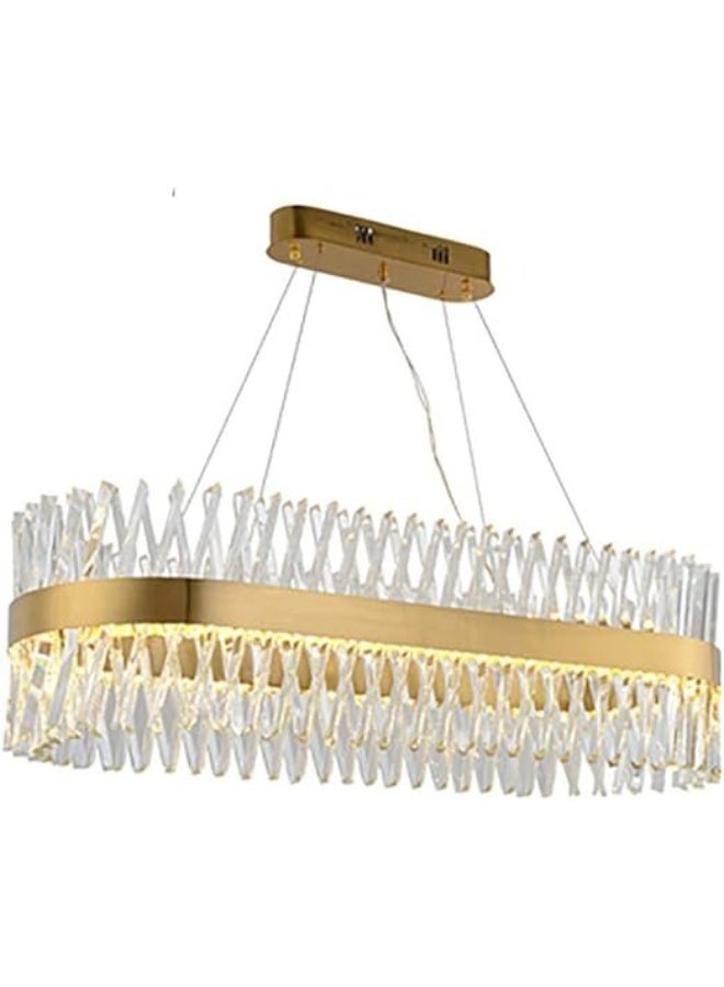 هامر نجف بريق مودرن مستطيل قطر 80*35 سم مع لون الانارة 3اضاءات متغيرة  - Image 2