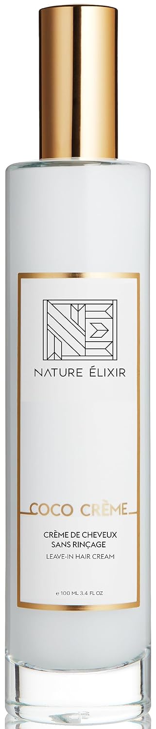 Nature Elixir COCO CREME Leave In Hair Conditioner for Frizzy Hair That Plumps and Hydrates Hair  Hair Milk Conditioner for Fine Hair Leave In Conditioner For Frizzy Hair  34oz  100ml