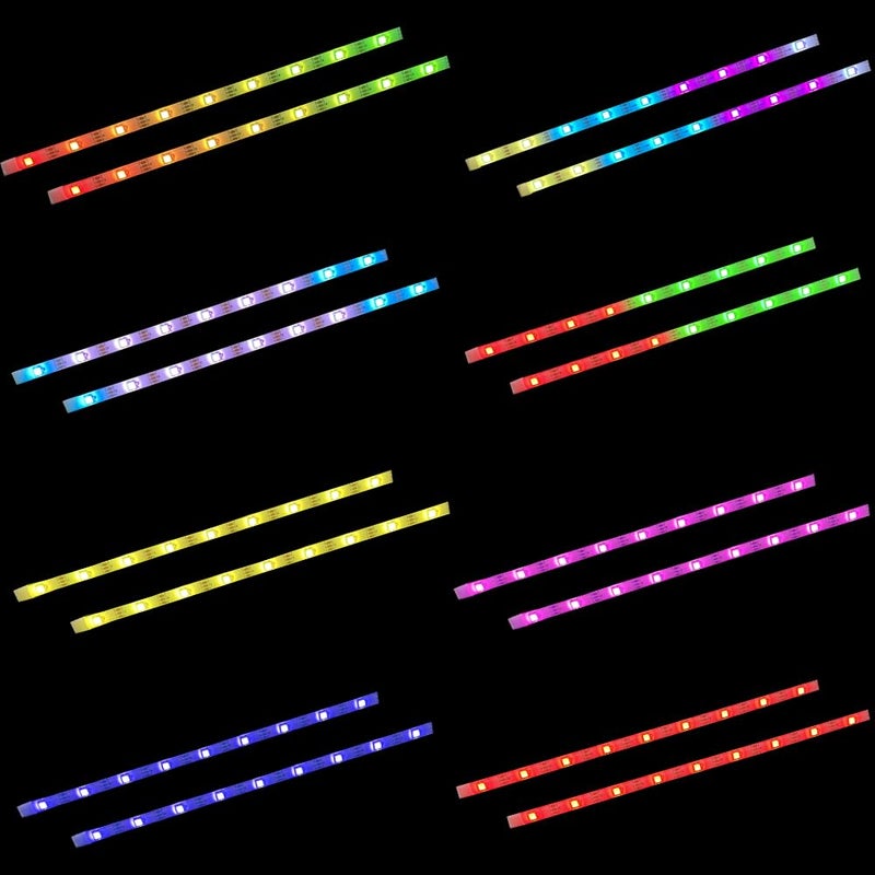 FLDYYG 2 Strip 50CM Electric LED Bicycle Scooter Lights Night Cycling Colorful Lamp Waterproof Safety Skateboard Scooter Lights - Image 4