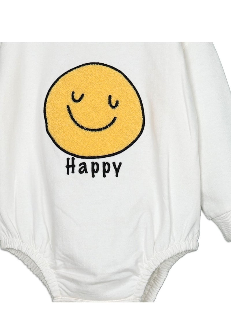 AIKO AIKO - Baby white Body Suit with cute embroidery  6-12 Months  - Image 4