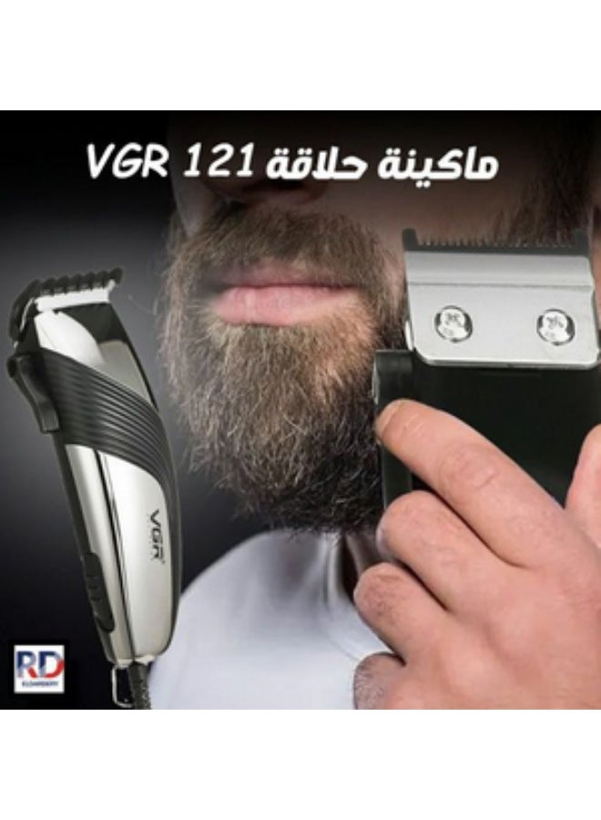 VGR 121 Electric Hair & Beard Trimmer – USB Fast Charging, Stainless Steel Blades, Lightweight & Easy to Use - Image 2