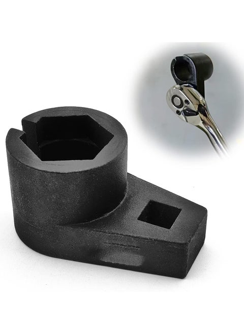 ULHYC Offset Oxygen Sensor Socket, 6-Point 3/8-Inch Drive by 7/8-Inch 22mm Wire Gate Accesses Sensor from Side, Preventing Damage to Wires, Universal for Most Models of Cars,
