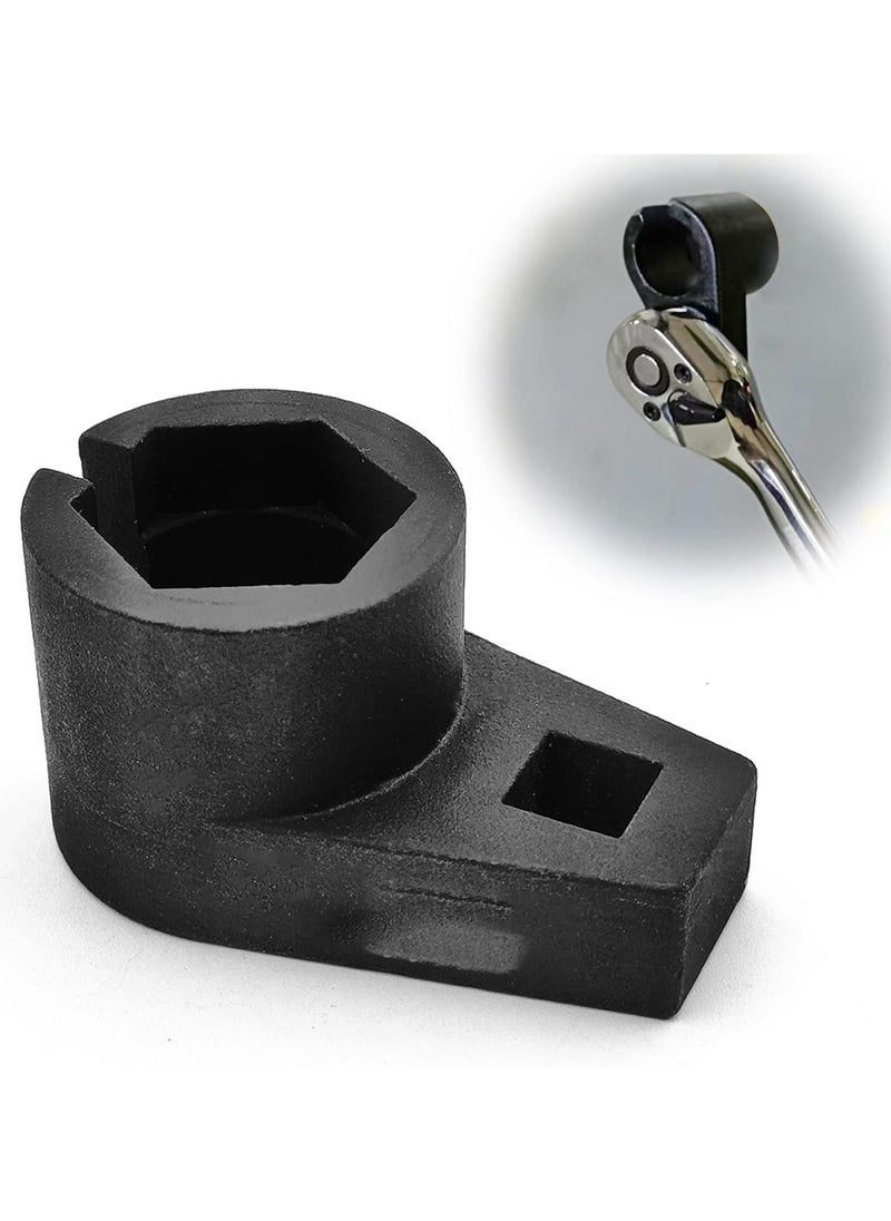ULHYC Offset Oxygen Sensor Socket, 6-Point 3/8-Inch Drive by 7/8-Inch 22mm Wire Gate Accesses Sensor from Side, Preventing Damage to Wires, Universal for Most Models of Cars,