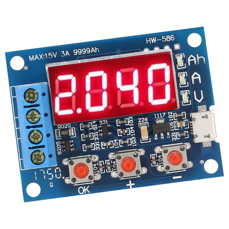 1.2-12V 18650 Li ion Lead acid Battery Capacity Meter Discharge Tester Analyzer - Image 1