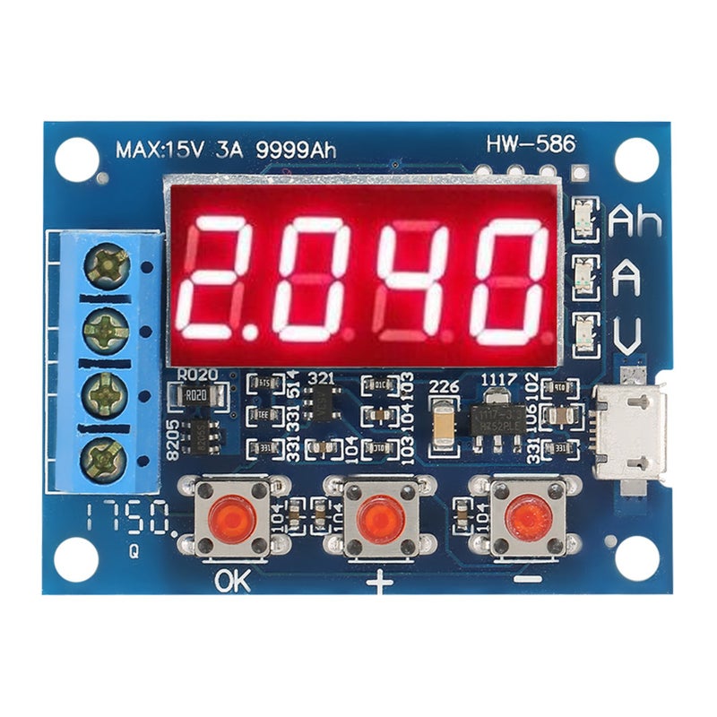 1.2-12V 18650 Li ion Lead acid Battery Capacity Meter Discharge Tester Analyzer - Image 4