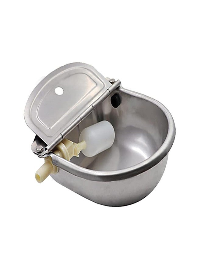 Abustle pig Tbrand Automatic Cow Drinking Water Bowl,304 Stainless Steel Animal Waterer Bowl for Horse,Goat,Pig,Dog, with 1/2 Float Valve - Image 1