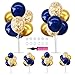 TONIFUL 6 Set Navy Blue Gold Balloon Centerpieces for TableBalloon Arch Kit for Graduation Decorations 2026 Class of 2026 Party DecorationsRetirementAnniversaryBirthday Decoration - Image 3