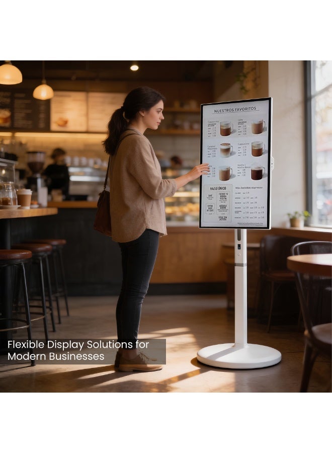 Aztech 32 Inch FHD Interactive Smart Display 13MP AI Camera 8GB RAM 128GB Android 13 Smart Board Touch Screen Monitor with WiFi Screen Share, Built-in Camera & Speaker Office Meeting Display, Online Conference Screen, Classroom Teaching Board, Portable Monitor Alternative, Computer Monitor Screen, Smart Display Panel for Business Presentation, Video Calls, PC Monitor Setup, Monitor Screen for Office, Home Learning & Collaboration - Image 3