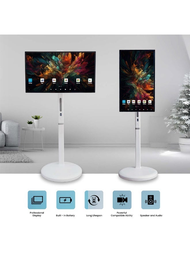 Aztech 32 Inch FHD Interactive Smart Display 13MP AI Camera 8GB RAM 128GB Android 13 Smart Board Touch Screen Monitor with WiFi Screen Share, Built-in Camera & Speaker Office Meeting Display, Online Conference Screen, Classroom Teaching Board, Portable Monitor Alternative, Computer Monitor Screen, Smart Display Panel for Business Presentation, Video Calls, PC Monitor Setup, Monitor Screen for Office, Home Learning & Collaboration - Image 2