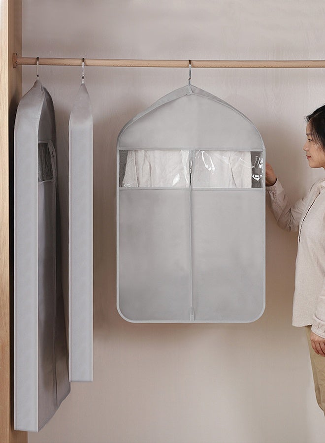 DUNISO 3 قطع أكياس ملابس شفافة لتعليق الملابس وتخزين الملابس وحقائب البدلة لأكياس تخزين الخزانة وأغطية الغبار للملابس وأكياس سترة مقاومة للعثة وغطاء الملابس وواقي الملابس - Image 5
