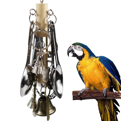 Kewkont Bird Parrot Toys Hanging chew Toys for Macaws African Grey Parrots Cockatoos Parrots Poodle Parrots Sun Parrots and Lovebirds - Image 1