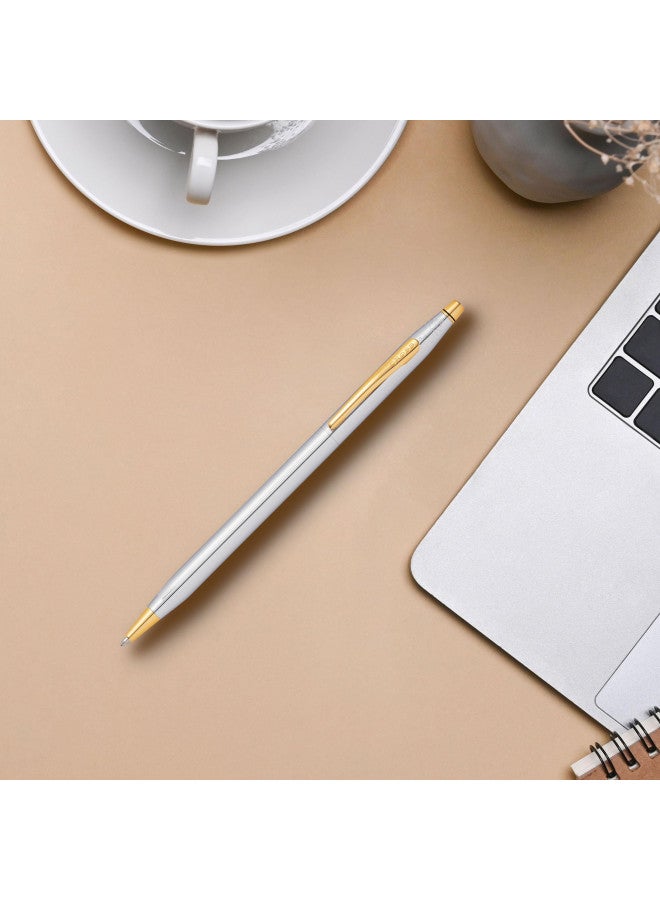 Cross Classic Century Refillable Ballpoint Pen, Medium Ballpen, Includes Luxury Gift Box - Medalist Chrome - Image 3