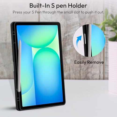 Robustrion Case for Samsung Galaxy Tab S10 FE Plus 13.1 inch Cover Case with [Pencil Holder] [Soft Flexible Case] for Samsung Tab S10 FE Plus 13.1 inch Tablet [Auto Sleep Wake Support] - Eiffel - Image 5