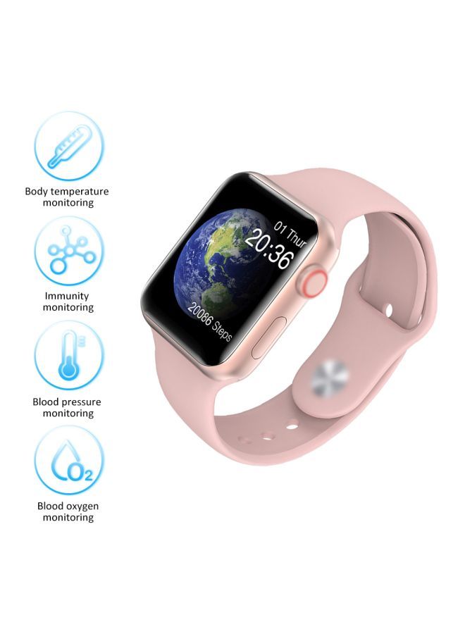 NIBEMINENT Touchscreen Smartwatch V10 Pink - Image 2