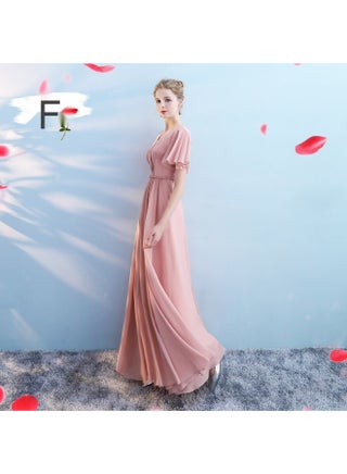 Generic New Slimming Long Bridesmaid Dress - Korean Style Maid of Honor Gown  | Best Price UAE | Dubai, Abu Dhabi