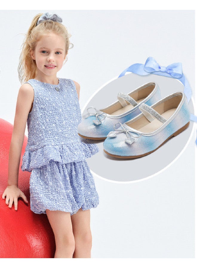 DEESHA Gradient Upper Ballet Style】girls' Shoes 25 Summer Children's Large Size Sweet Versatile Princess Style Casual Shoes - Image 1
