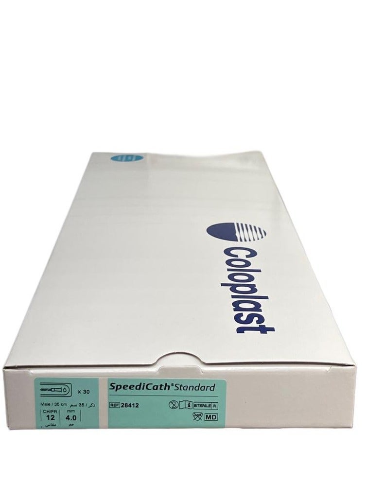 Coloplast 30 Coloplast Speedcath Male Catheters 28412 Size 12 Intermittent Urinary Catheter, Simple Design, Ready for Immediate Use - Image 1