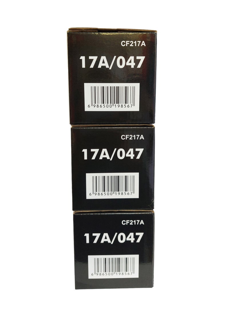 أف كيو - 3 عبوات من خراطيش الحبر 17A CF217A متوافقة مع طابعة HP LaserJet Pro M102 M102a M102w M130 M130a M130fn M130fw M130nw M132 M132a M132fn M132fp M132fw Printer M132n w M132sfnw M132snw (أسود) مرر فوق الصورة للتكبير خرطوشة الحبر Majesty 17A CF217A متوافقة مع طابعة HP LaserJet Pro M102 M102a M102w M130 M130a M130fn M130fw M130nw M132 M132a M132fn M132fp M132fw Printer M132n w M132sfnw M132snw (مجموعة من 3 قطع باللون الأسود) - Image 1
