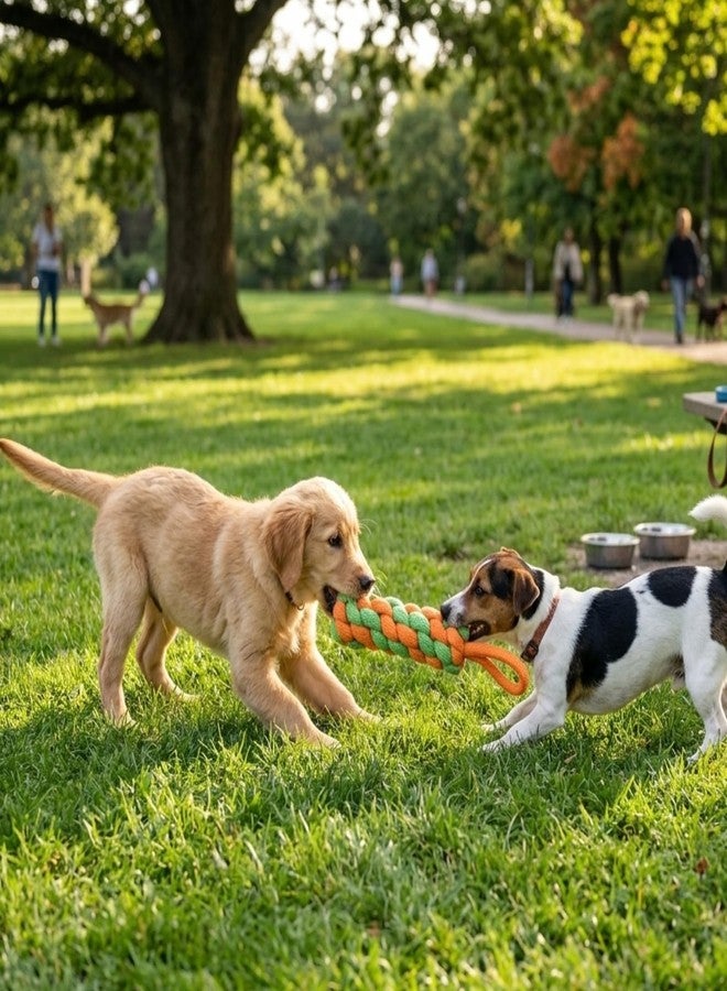 KittuPet Durable Cotton Mix Chewable Corn Stick Rope Teething Playing Toy for Puppies, Kittens, and Medium Dogs - Image 5
