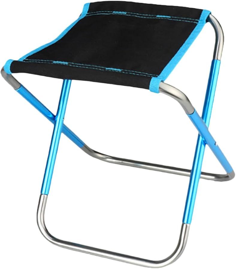 Multi-Function Blue Camping Stool Portable Folding Fishing Chair Beach Seat Outdoor Lightweight Hiking Supply - Image 1