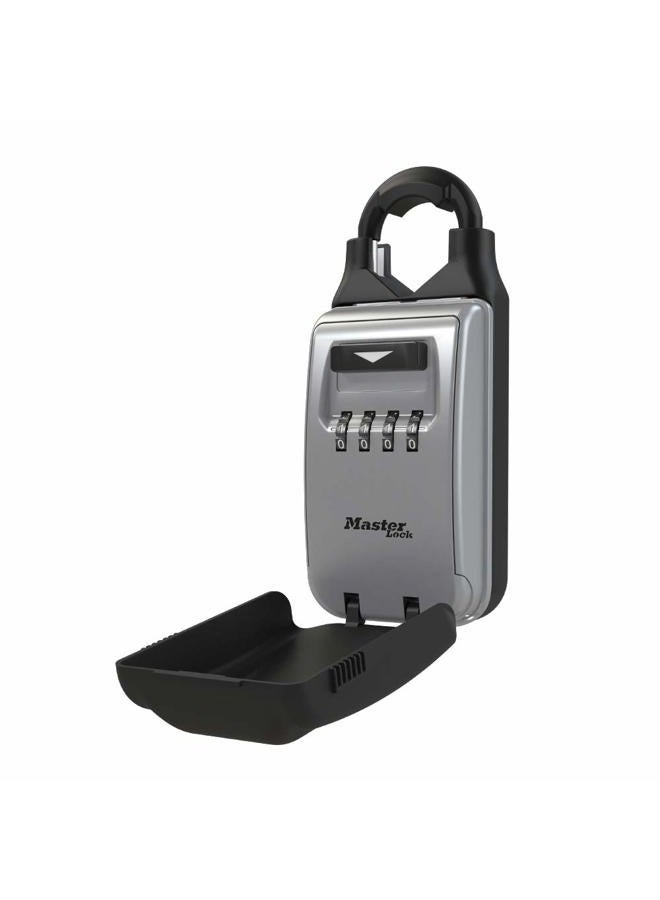 Master Lock 5420D Set Your Own Combination Portable Lock Box with Adjustable Shackle, 6 Key Capacity - Image 1