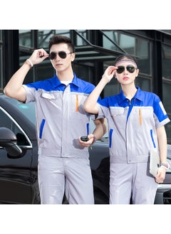 SKT Shiketro Summer Short Sleeve Workwear for Men and Women, Thin Reflective Work Protective Clothing that Absorbs Sweat and Allows for Breathability  - Image 3