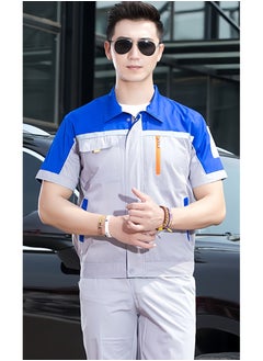 SKT Shiketro Summer Short Sleeve Workwear for Men and Women, Thin Reflective Work Protective Clothing that Absorbs Sweat and Allows for Breathability  - Image 5
