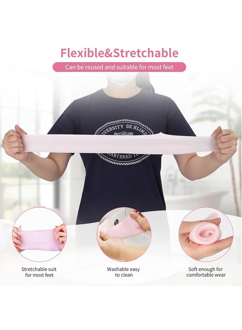 Waterproof Silicone Socks Soft Moisturizing Socks Spa Pedicure Socks for Repairing Dry Feet Cracked Heels and Softening Rough Skin Foot Skin Care Tools - Image 3