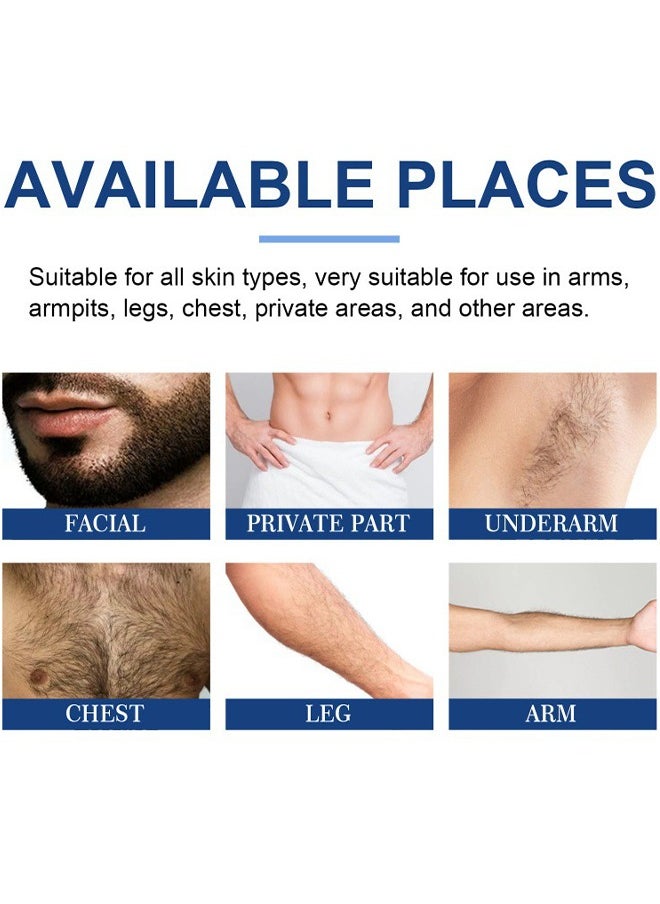 East Moon Hair Removal - Hair Removal Mousse Foam Spray For Men, Painless Hair Removal Spray Armpit Gentle Hair Remover Refreshing Quick Hair Removal Spray, Safe Hair Depilatory For Male Underarm, Chest, Back, Legs 100ML  - Image 4