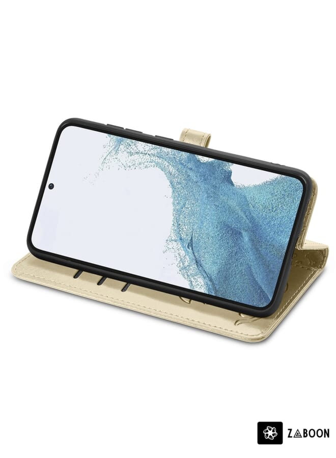 Zaboon Protective Case Cover For Samsung Galaxy S23+ 5G Cute Cat and Dog Embossed Leather - Image 4