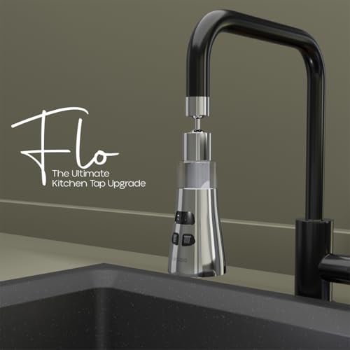 Lorazzo FLO 360° Kitchen Tap Extender with Water Filter | 3-Mode Spray Tap Extension for Kitchen Sink | Flexible Tap Extender for Easy Washing | 1-Year Lorazzo Limited Warranty - Image 2